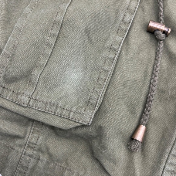 Mark. Womens 2XL Olive Green Floral Embroidered Utility Anorak Jacket Boho - Picture 7 of 13